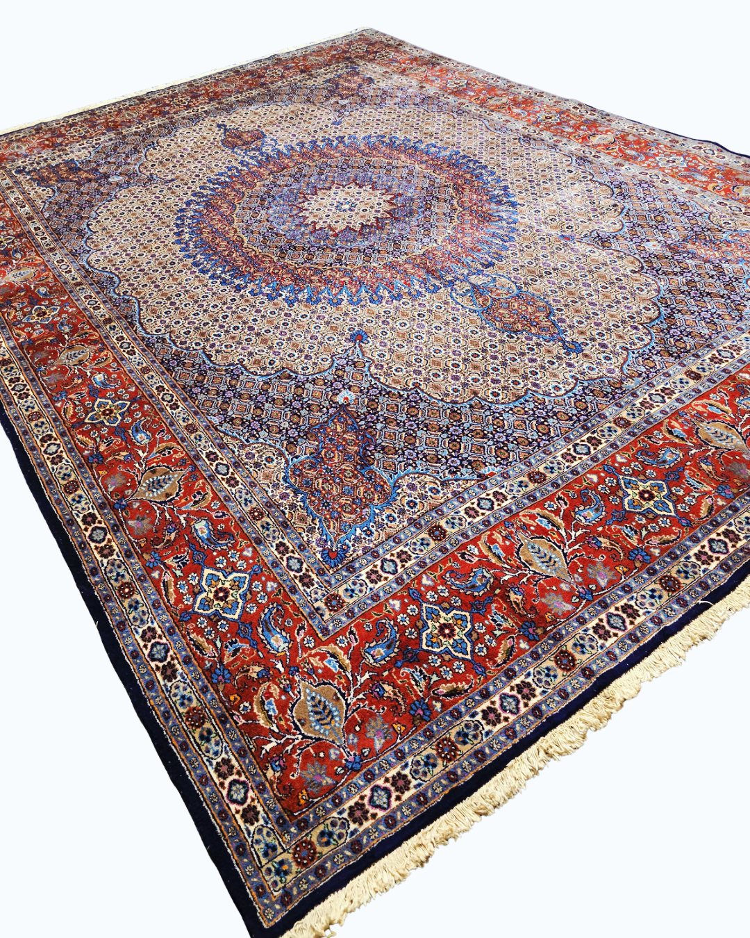Groot Perzisch tapijt Moud 400x300 wollen vloerkleed handgeknoopt Iran
