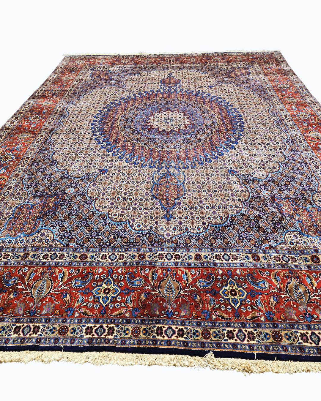 Groot Perzisch tapijt Moud 400x300 wollen vloerkleed handgeknoopt Iran