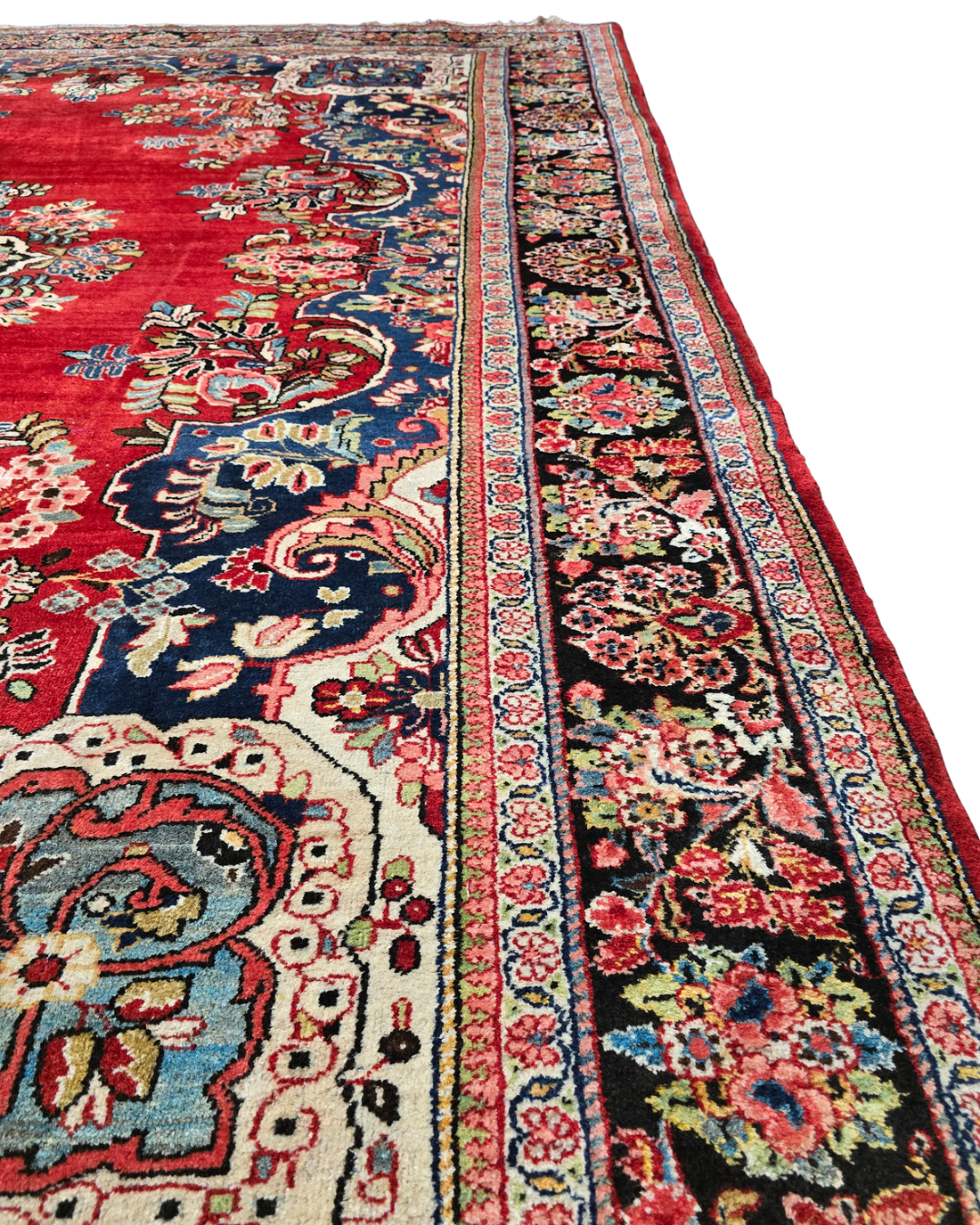 Groot Perzisch tapijt Lillian 370x280 wollen vloerkleed handgeknoopt Iran