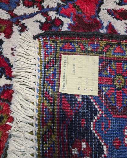 Groot Perzisch tapijt Heriz 342x245 wollen vloerkleed handgeknoopt iran