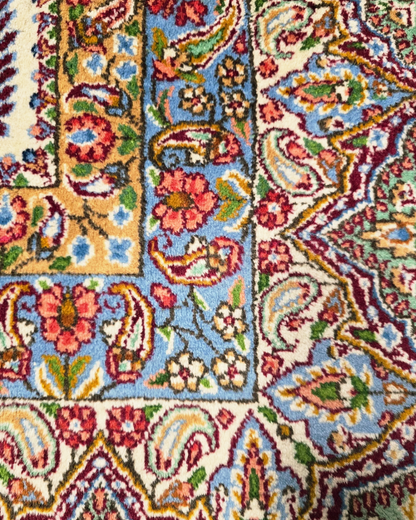 Groot Perzisch tapijt Kirman 422x308 wollen vloerkleed handgknoopt Iran