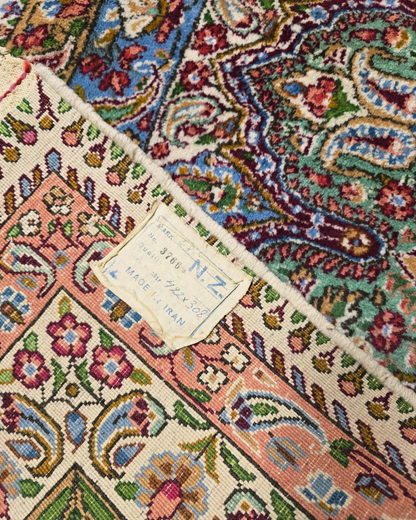 Groot Perzisch tapijt Kirman 422x308 wollen vloerkleed handgknoopt Iran