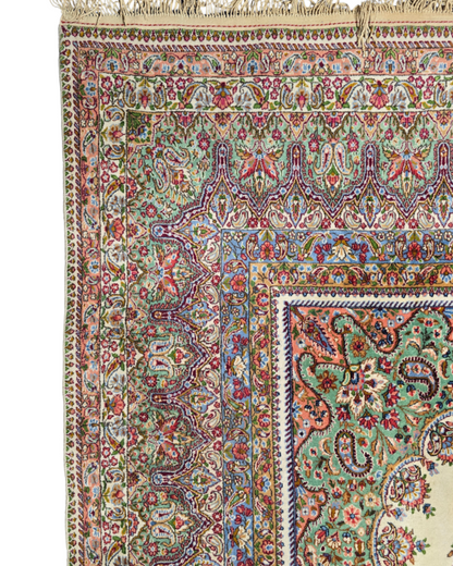 Groot Perzisch tapijt Kirman 422x308 wollen vloerkleed handgknoopt Iran