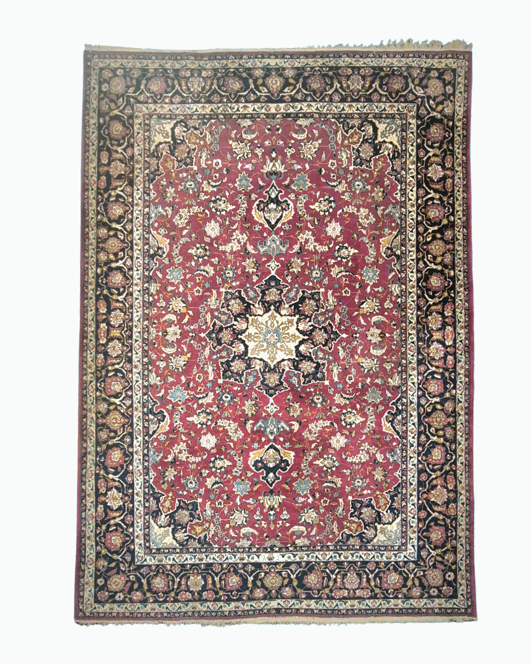 Groot Perisch tapijt Mashad 450x300 wollen vloerkleed iran handgeknoopt