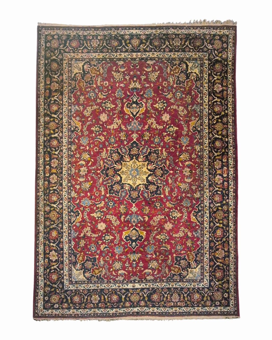 Groot Perisch tapijt Mashad 450x300 wollen vloerkleed iran handgeknoopt