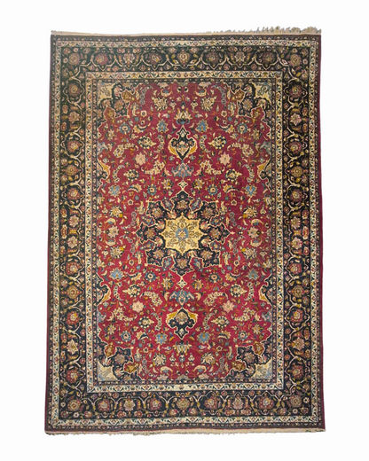 Groot Perisch tapijt Mashad 450x300 wollen vloerkleed iran handgeknoopt