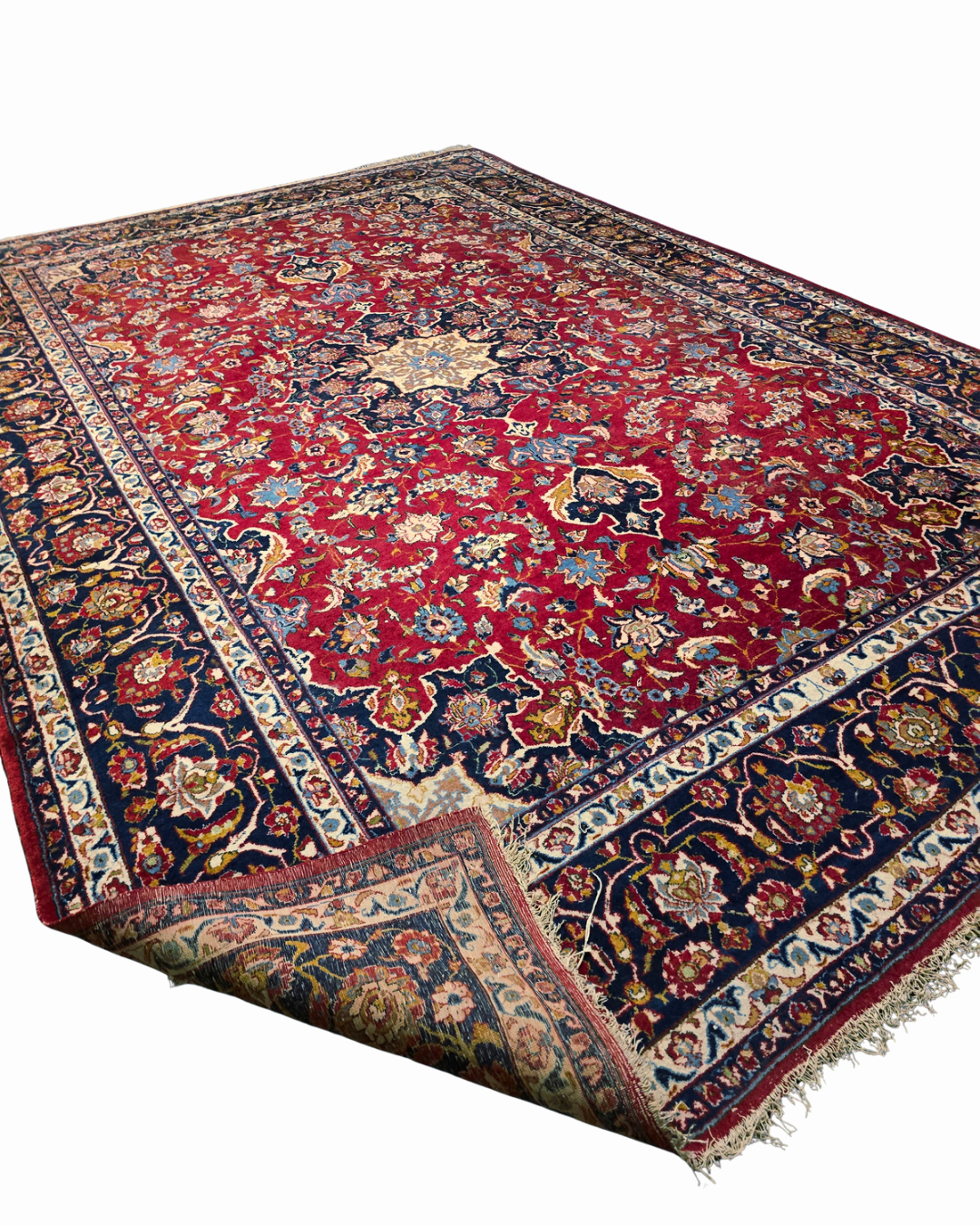 Groot Perisch tapijt Mashad 450x300 wollen vloerkleed iran handgeknoopt
