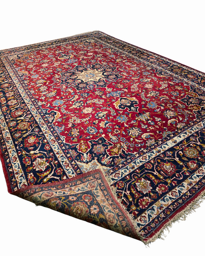 Groot Perisch tapijt Mashad 450x300 wollen vloerkleed iran handgeknoopt