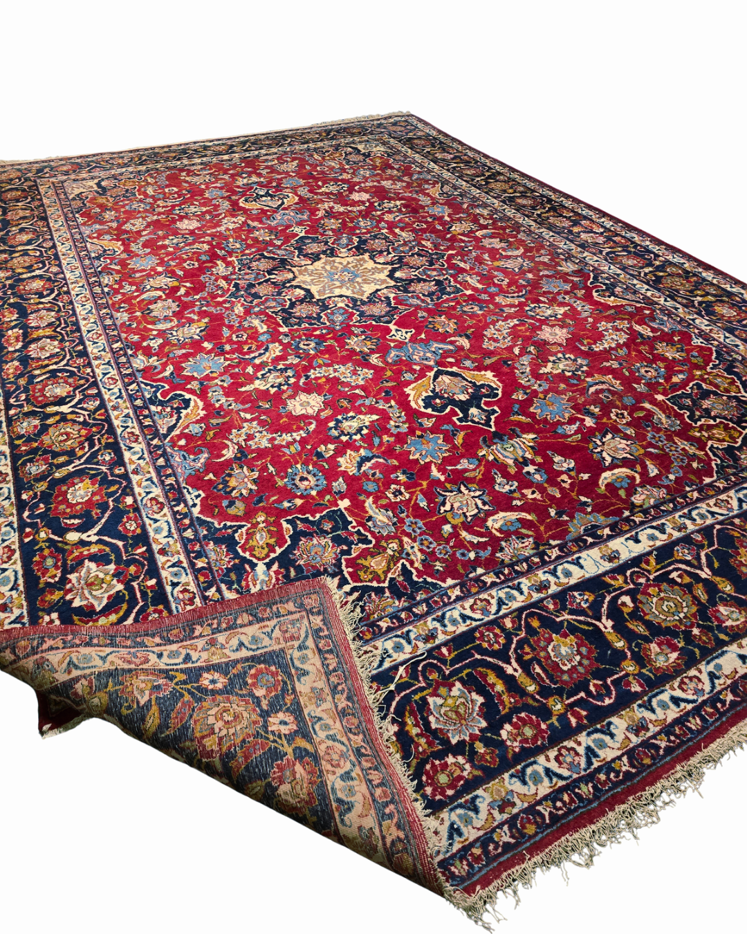 Groot Perisch tapijt Mashad 450x300 wollen vloerkleed iran handgeknoopt