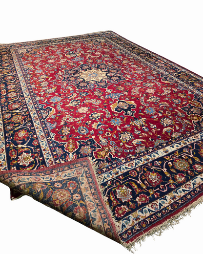 Groot Perisch tapijt Mashad 450x300 wollen vloerkleed iran handgeknoopt