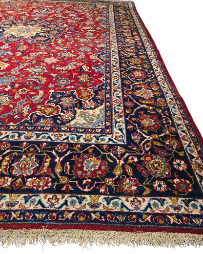 Groot Perisch tapijt Mashad 450x300 wollen vloerkleed iran handgeknoopt