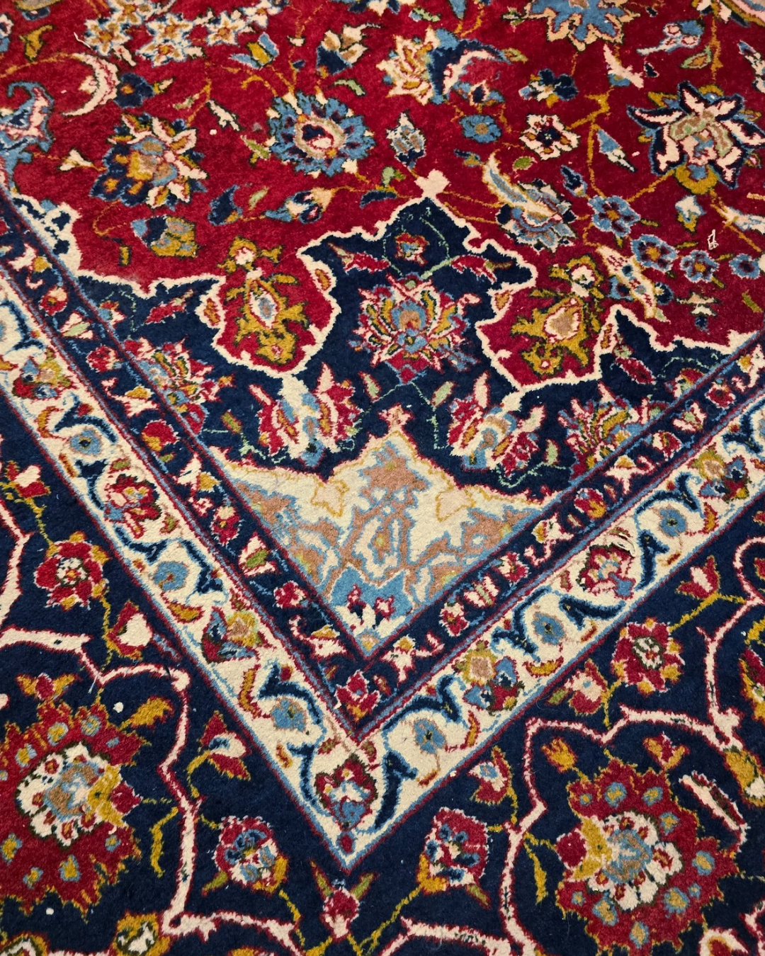 Groot Perisch tapijt Mashad 450x300 wollen vloerkleed iran handgeknoopt