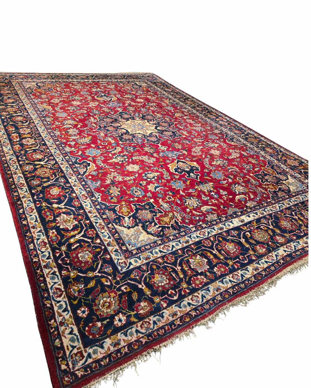 Groot Perisch tapijt Mashad 450x300 wollen vloerkleed iran handgeknoopt