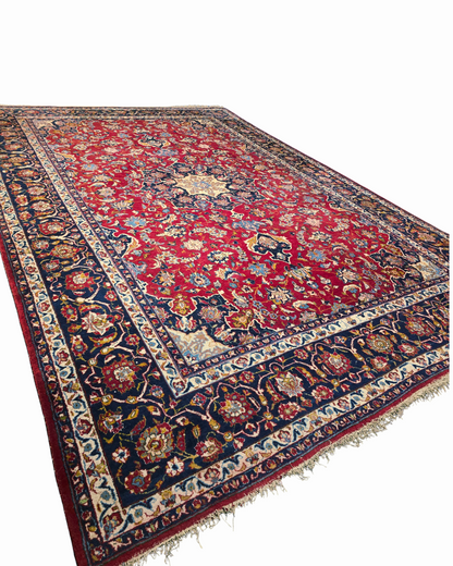 Groot Perisch tapijt Mashad 450x300 wollen vloerkleed iran handgeknoopt