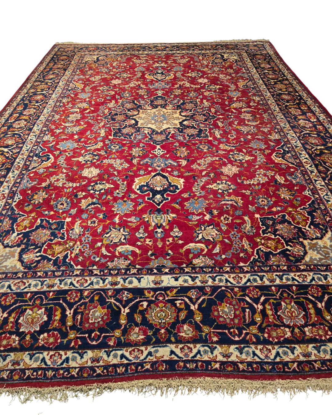 Groot Perisch tapijt Mashad 450x300 wollen vloerkleed iran handgeknoopt