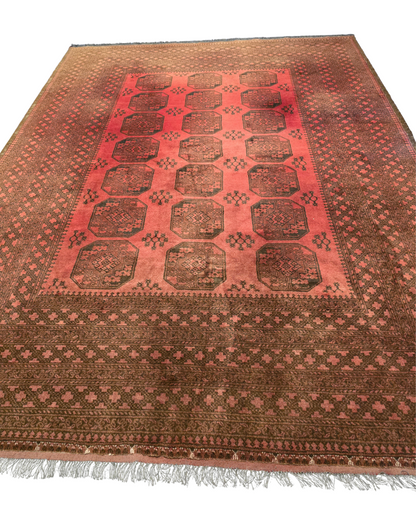 Groot Perzisch tapijt Ersari 350x250 wollem vloerkleed handgeknoopt Turkmenistan