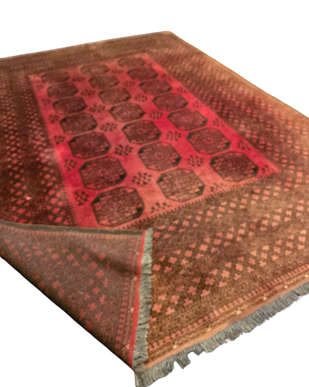 Groot Perzisch tapijt Ersari 350x250 wollem vloerkleed handgeknoopt Turkmenistan