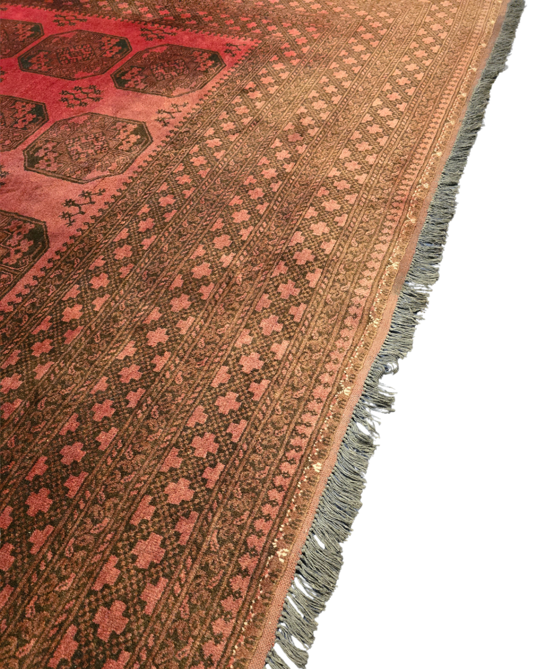 Groot Perzisch tapijt Ersari 350x250 wollem vloerkleed handgeknoopt Turkmenistan