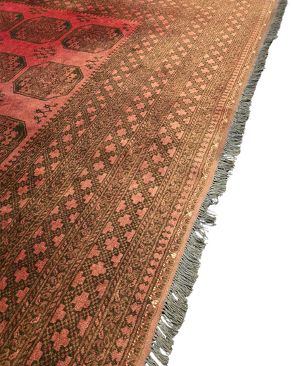 Groot Perzisch tapijt Ersari 350x250 wollem vloerkleed handgeknoopt Turkmenistan