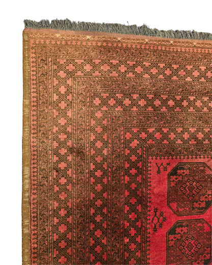 Groot Perzisch tapijt Ersari 350x250 wollem vloerkleed handgeknoopt Turkmenistan
