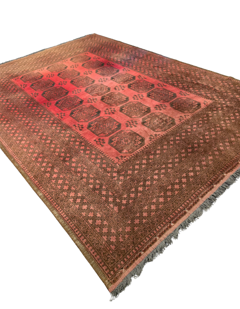 Groot Perzisch tapijt Ersari 350x250 wollem vloerkleed handgeknoopt Turkmenistan