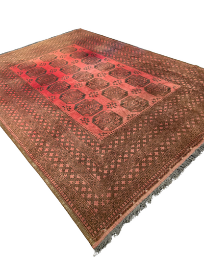 Groot Perzisch tapijt Ersari 350x250 wollem vloerkleed handgeknoopt Turkmenistan
