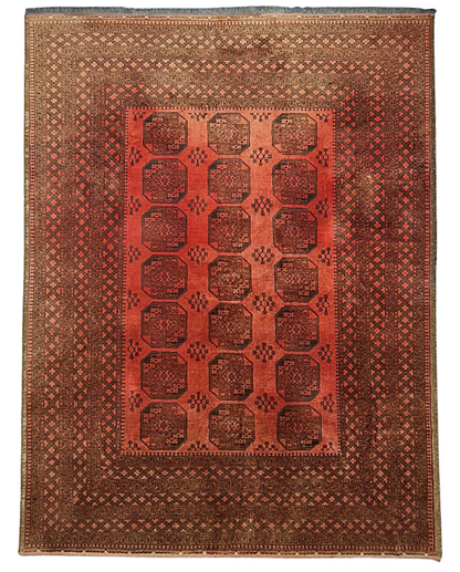 Groot Perzisch tapijt Ersari 350x250 wollem vloerkleed handgeknoopt Turkmenistan
