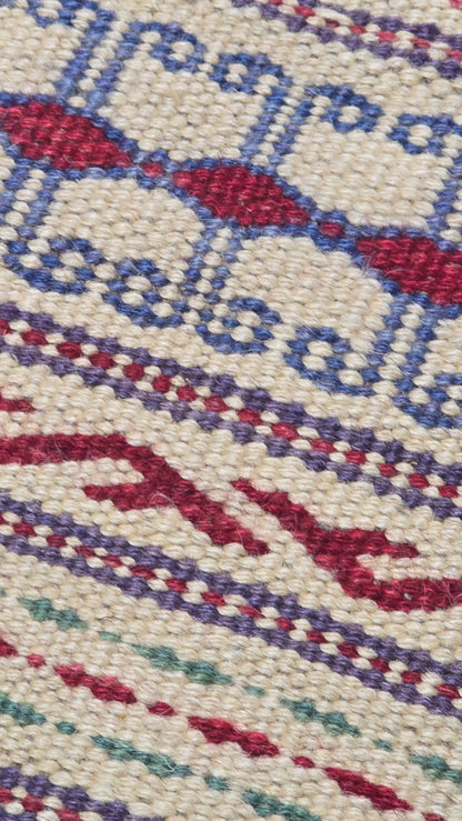 Grote Kelmin Flatweave 300x200 handgeweven wollen vloerkleed