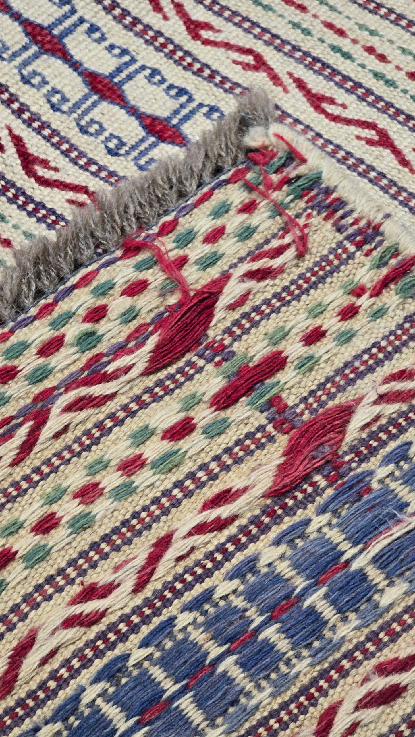 Grote Kelmin Flatweave 300x200 handgeweven wollen vloerkleed