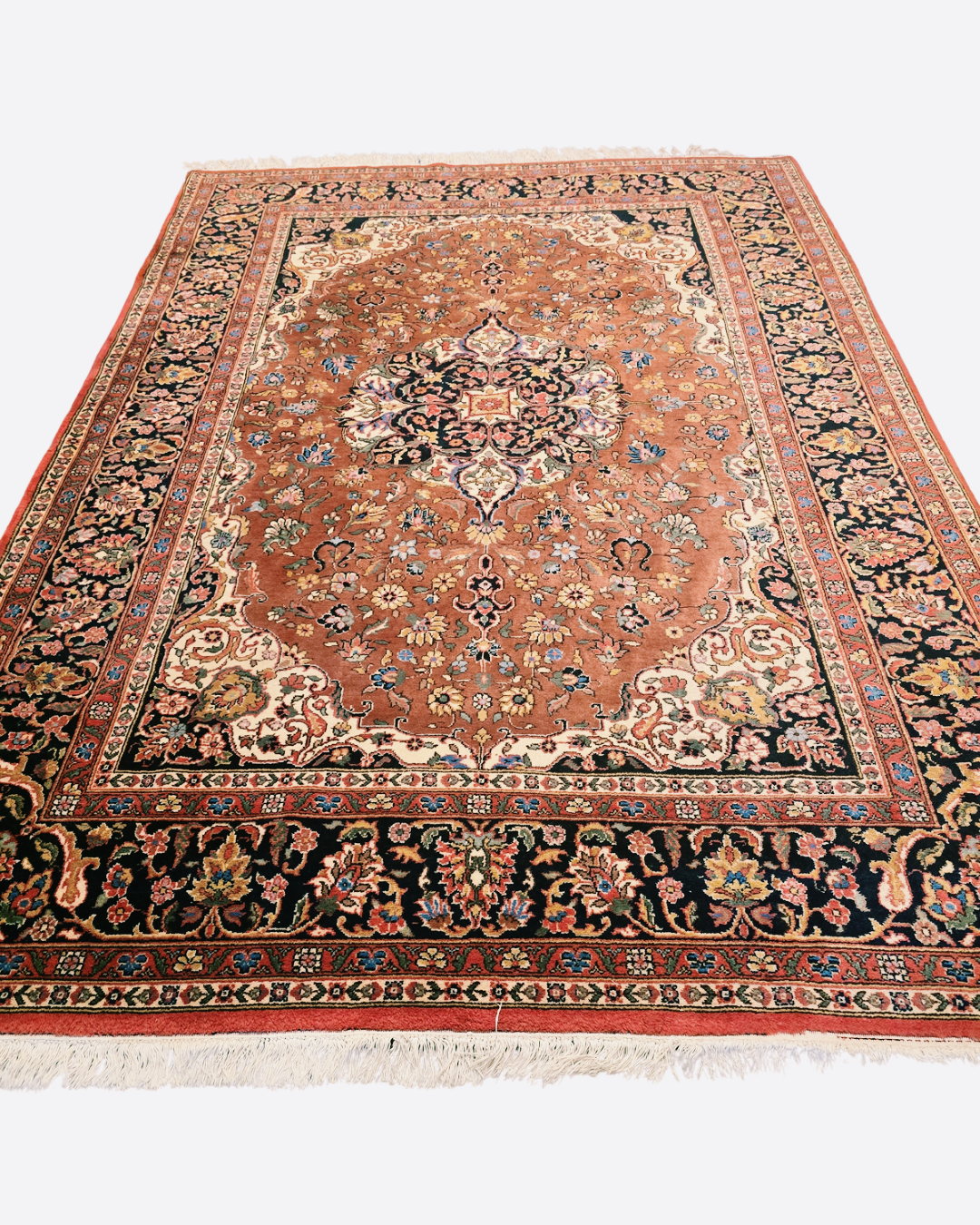 Groot Perzisch tapijt Mashad 340x225 wollen vloerkleed iran
