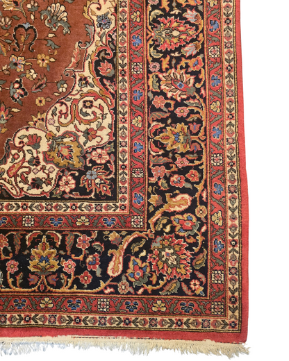 Groot Perzisch tapijt Mashad 340x225 wollen vloerkleed iran