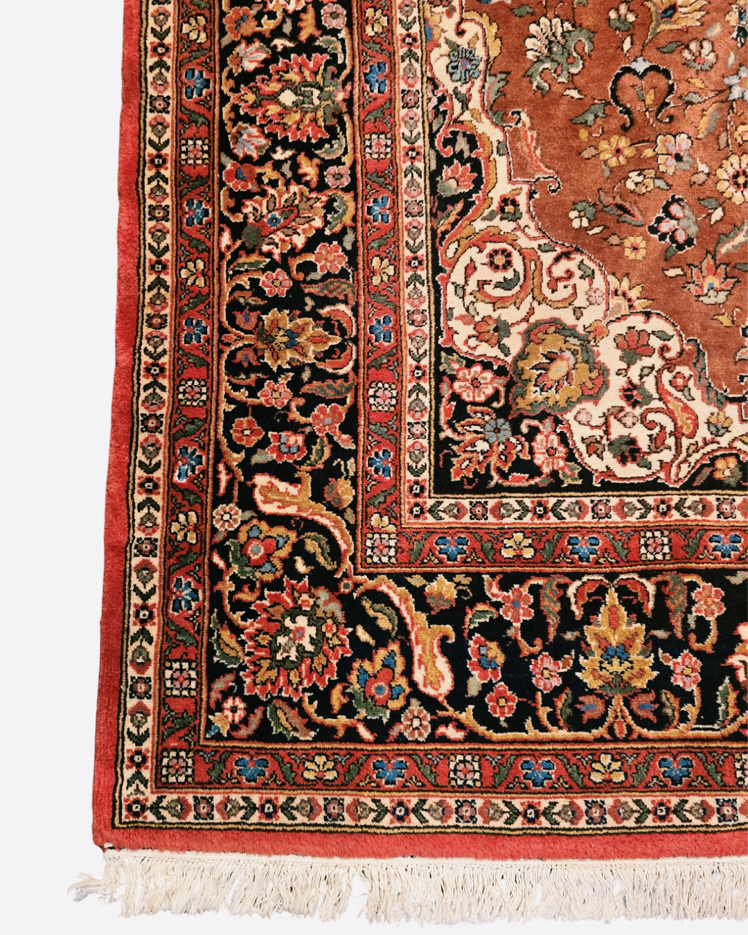 Groot Perzisch tapijt Mashad 340x225 wollen vloerkleed iran