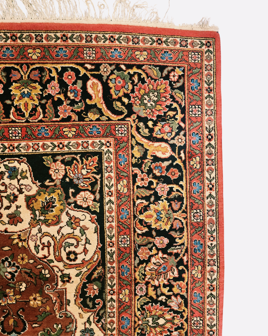 Groot Perzisch tapijt Mashad 340x225 wollen vloerkleed iran