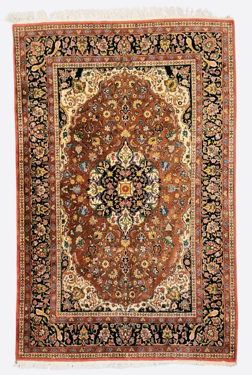 Groot Perzisch tapijt Mashad 340x225 wollen vloerkleed iran