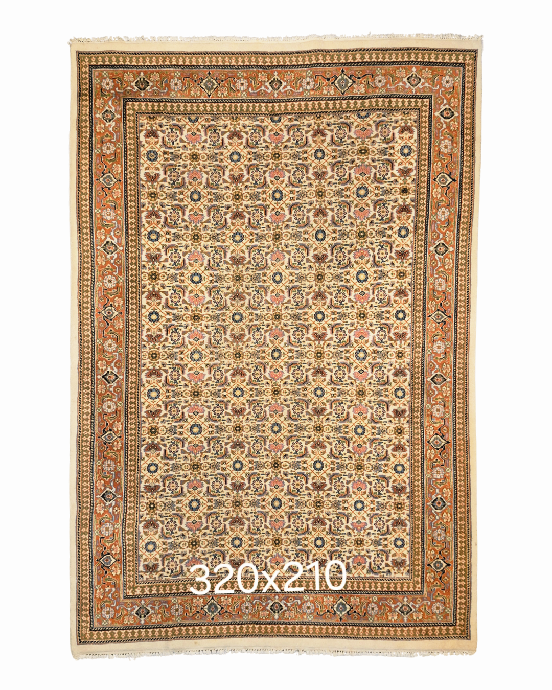 Groot Perzisch tapijt Herati 320x210 wollen vloerkleed iran