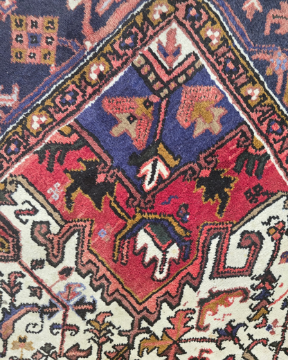 Groot Perzisch tapijt Heriz 250x350 wollen vloerkeed Iran