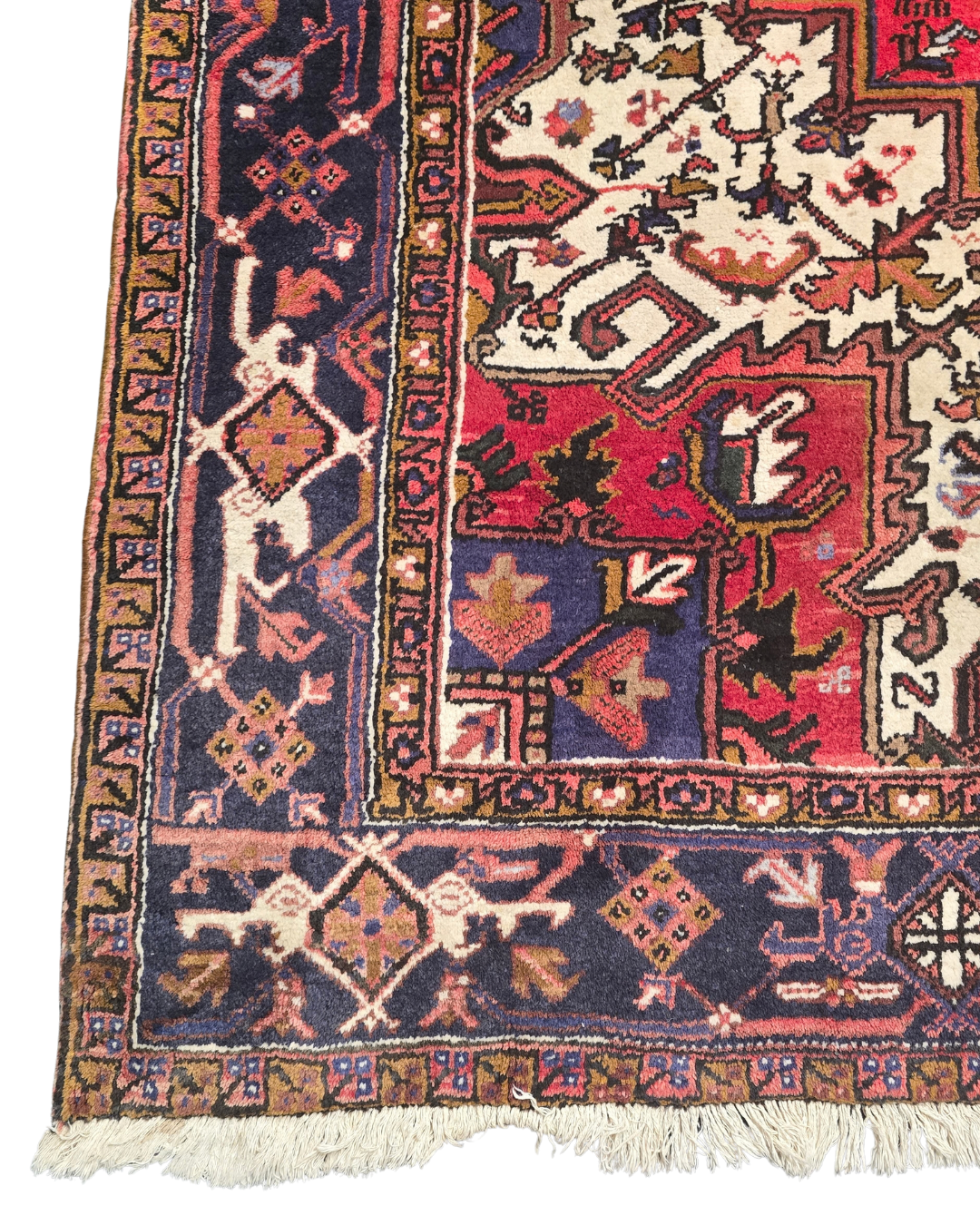 Groot Perzisch tapijt Heriz 250x350 wollen vloerkeed Iran