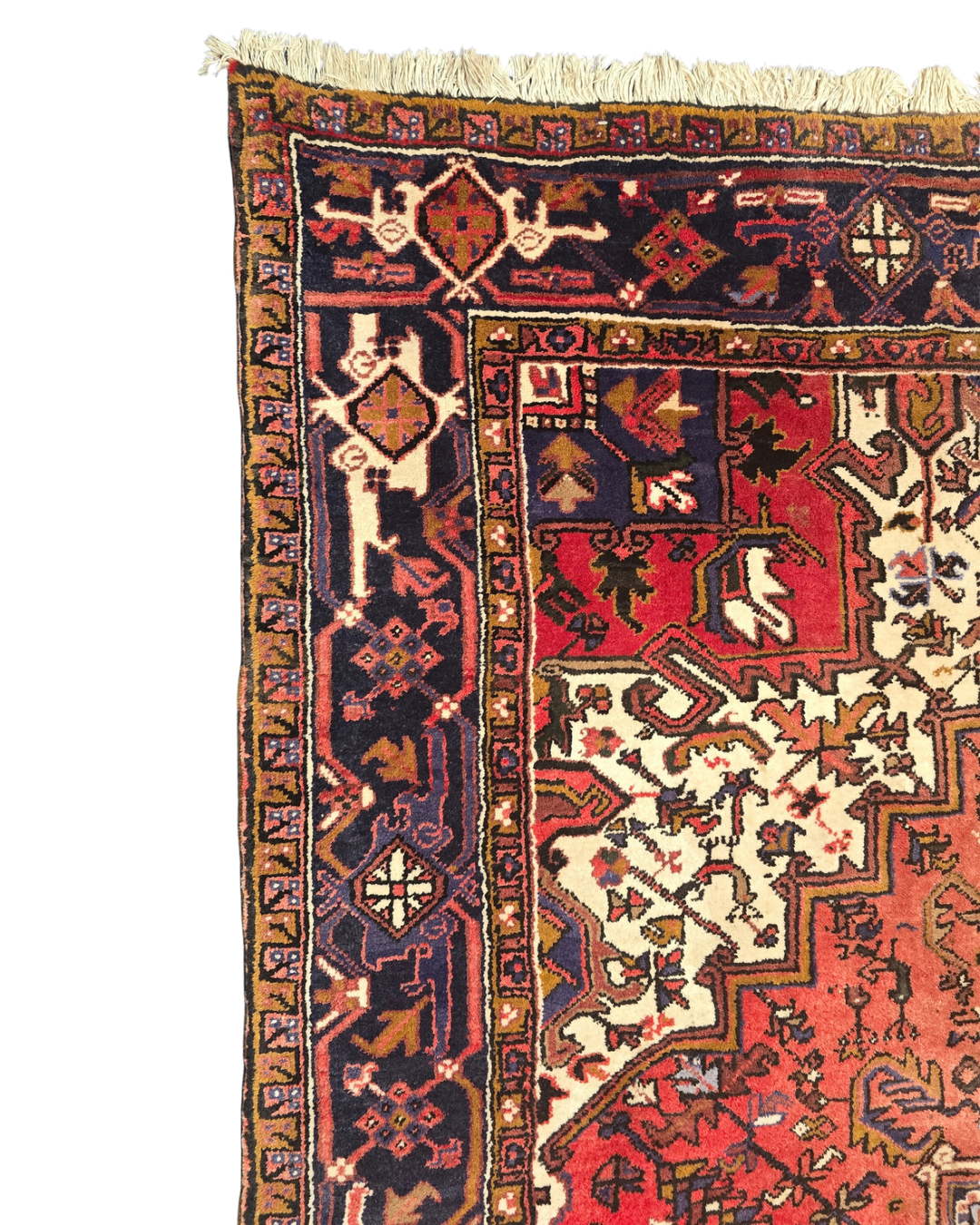 Groot Perzisch tapijt Heriz 250x350 wollen vloerkeed Iran