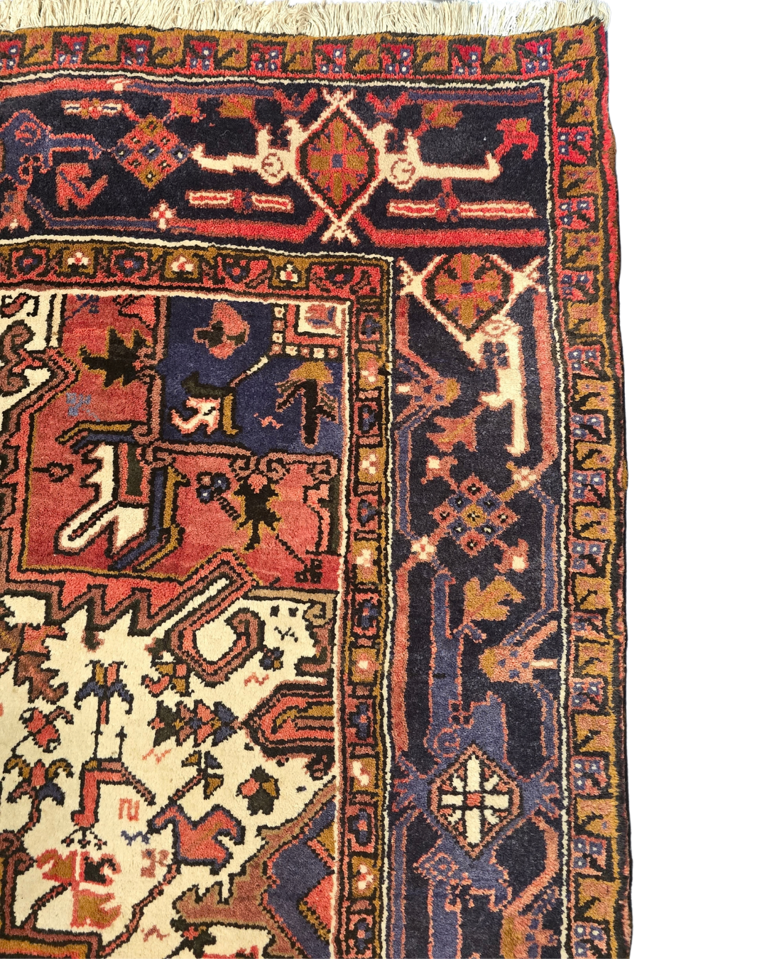 Groot Perzisch tapijt Heriz 250x350 wollen vloerkeed Iran