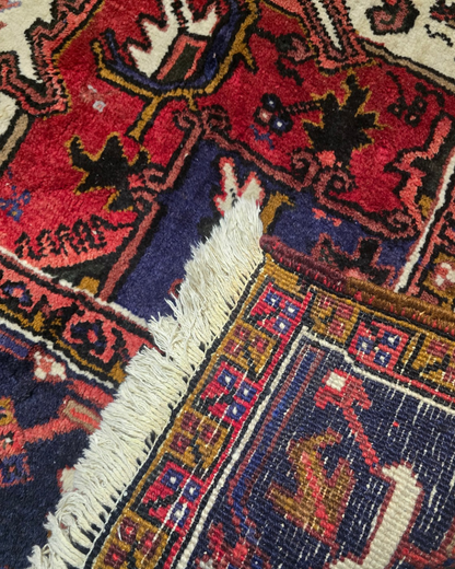 Groot Perzisch tapijt Heriz 250x350 wollen vloerkeed Iran
