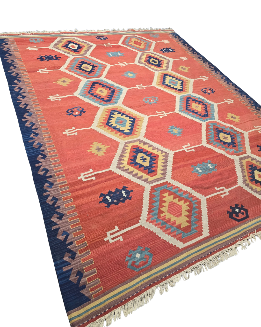Tribal Kelim Iran 250x210 handgeweven wollen vloerkleed