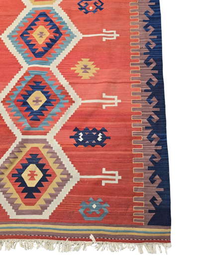 Tribal Kelim Iran 250x210 handgeweven wollen vloerkleed