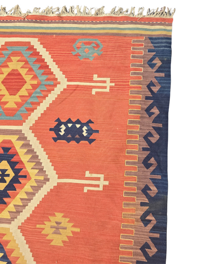 Tribal Kelim Iran 250x210 handgeweven wollen vloerkleed