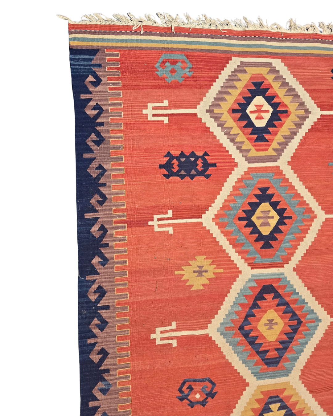 Tribal Kelim Iran 250x210 handgeweven wollen vloerkleed
