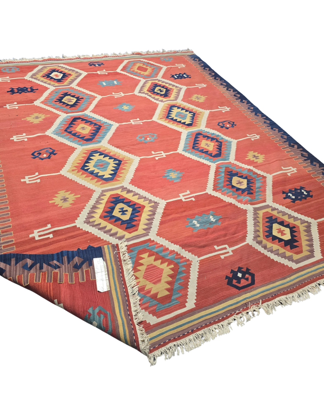 Tribal Kelim Iran 250x210 handgeweven wollen vloerkleed