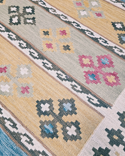 Tribal Kelim Turkije 240x170 handgeweven wollen vloerkleed