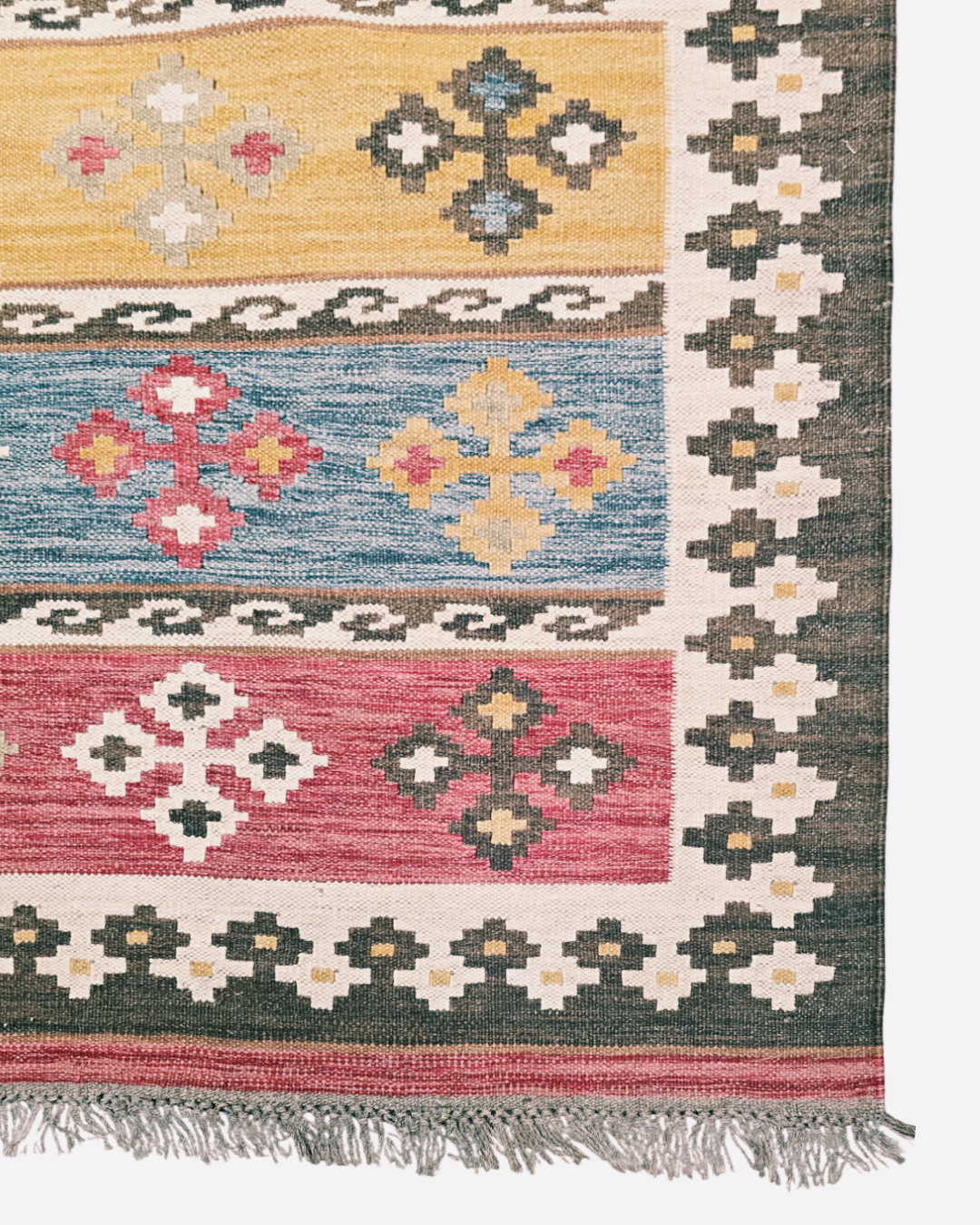 Tribal Kelim Turkije 240x170 handgeweven wollen vloerkleed