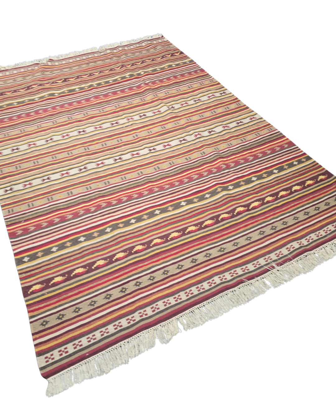 Tribal Kelim Turkije 240x170 handgeweven wollen vloerkleed