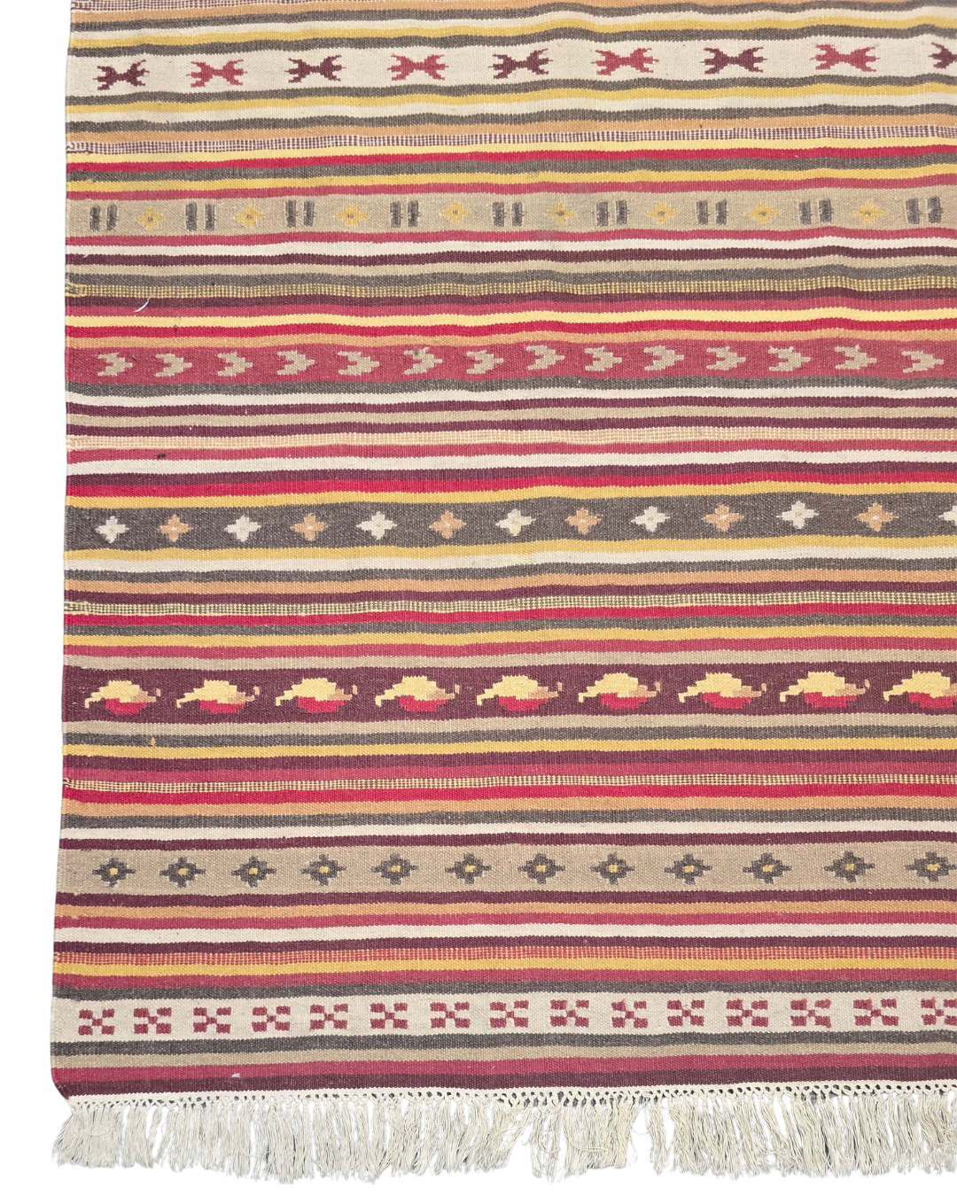 Tribal Kelim Turkije 240x170 handgeweven wollen vloerkleed