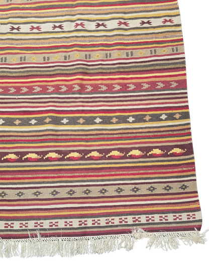Tribal Kelim Turkije 240x170 handgeweven wollen vloerkleed